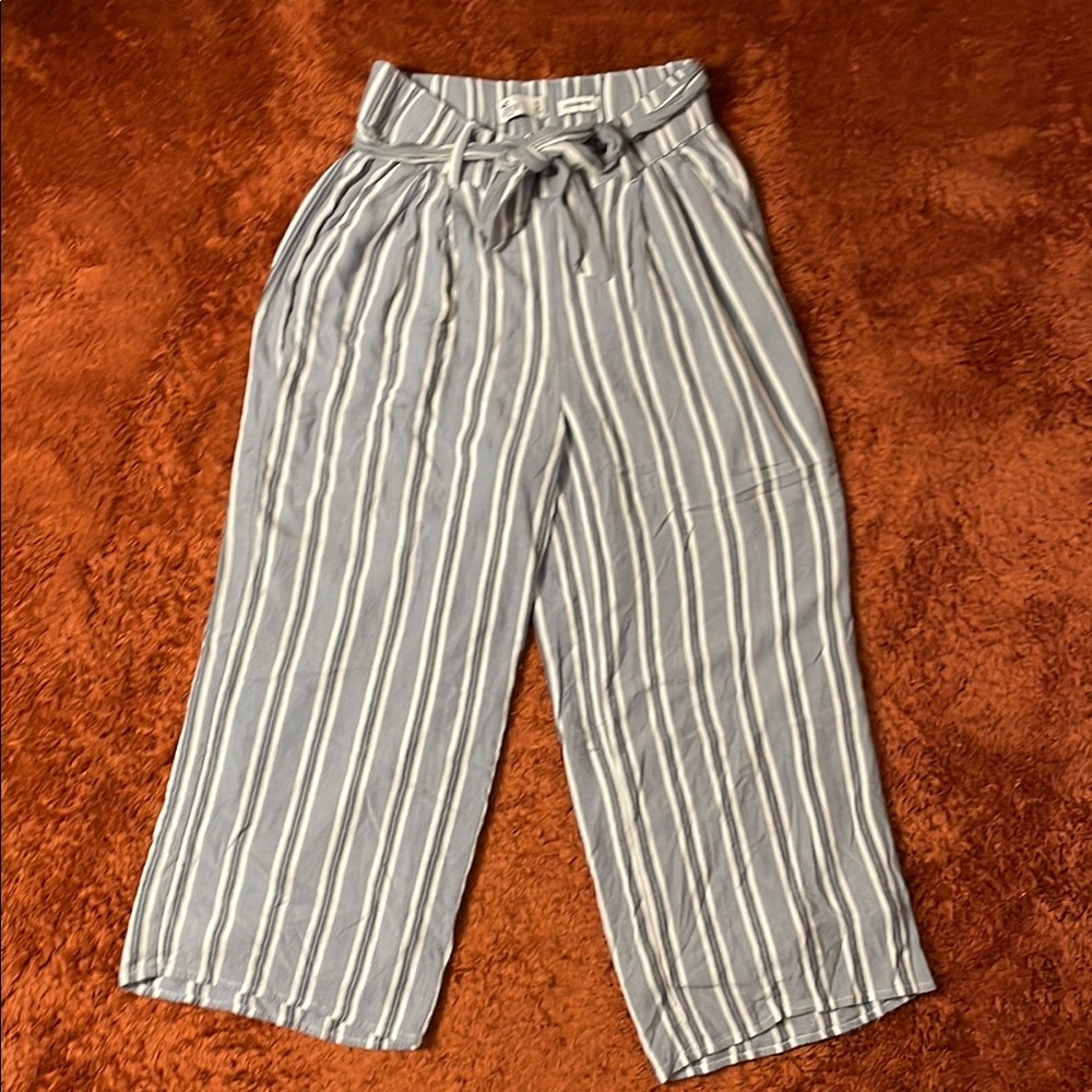 Women’s striped summer cropped pants